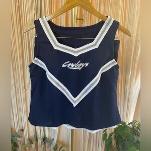 Vintage two-piece set Cowboys cheerleading uniform game day outfit uniform